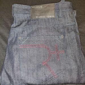 Mens W38 Rocawear Dark Blue Denim Jeans